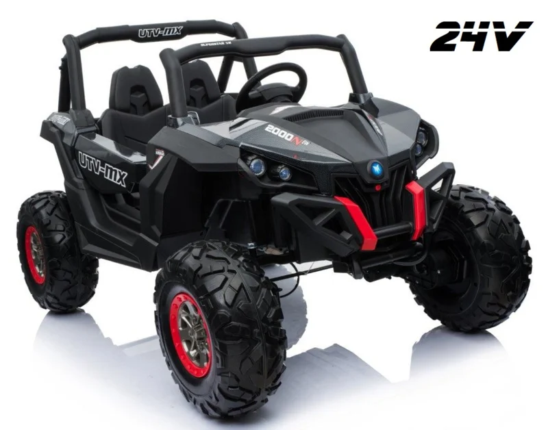 COCHE BUGGY XMX NEGRO 24V, 2 MOTORES 200W, MP4, RC - LI-XMX-603zw24v - OFERTACA